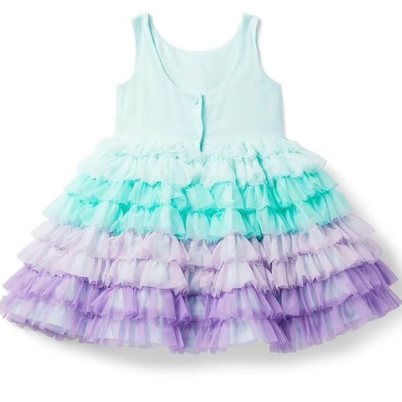 Janie and Jack Disney The Little Mermaid Tulle Dress Sz 18-24 M - Picture 5 of 13